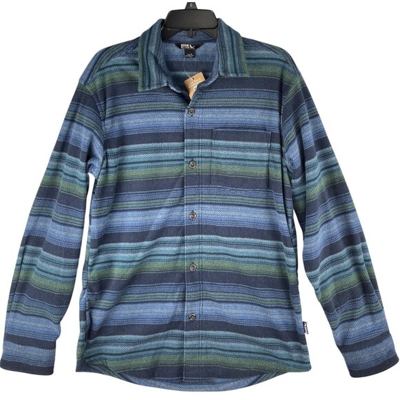 Eddie Bauer Other - Eddie Bauer Mens Size Small Striped Fleece Shirt Shacket